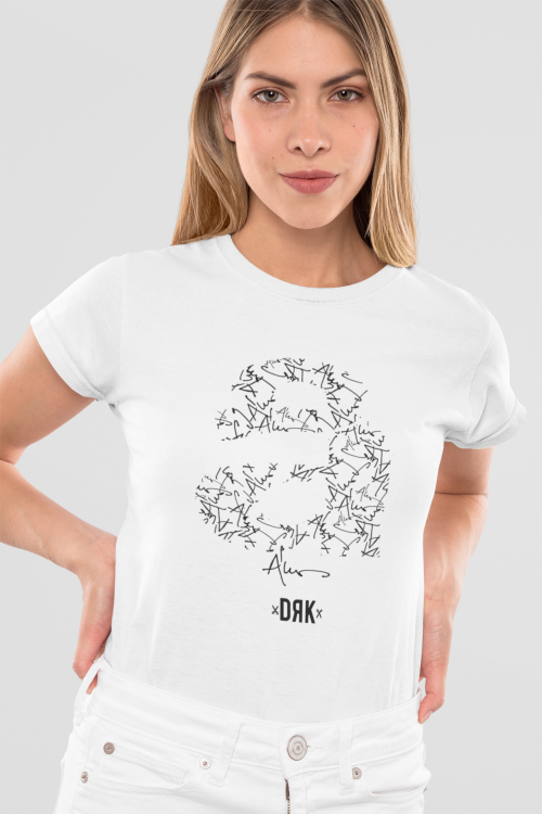 DRK fehér női póló